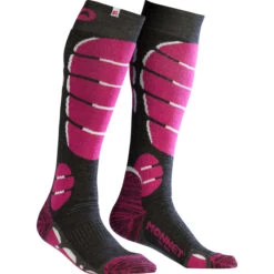 CHAUSSETTES SKI MEDIUM ROSE – MONNET