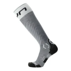 MAN SKI SOCKS ONE MERINO Grey/White – UYN
