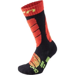 SOCKS SKI JUNIOR BLACK RED – UYN